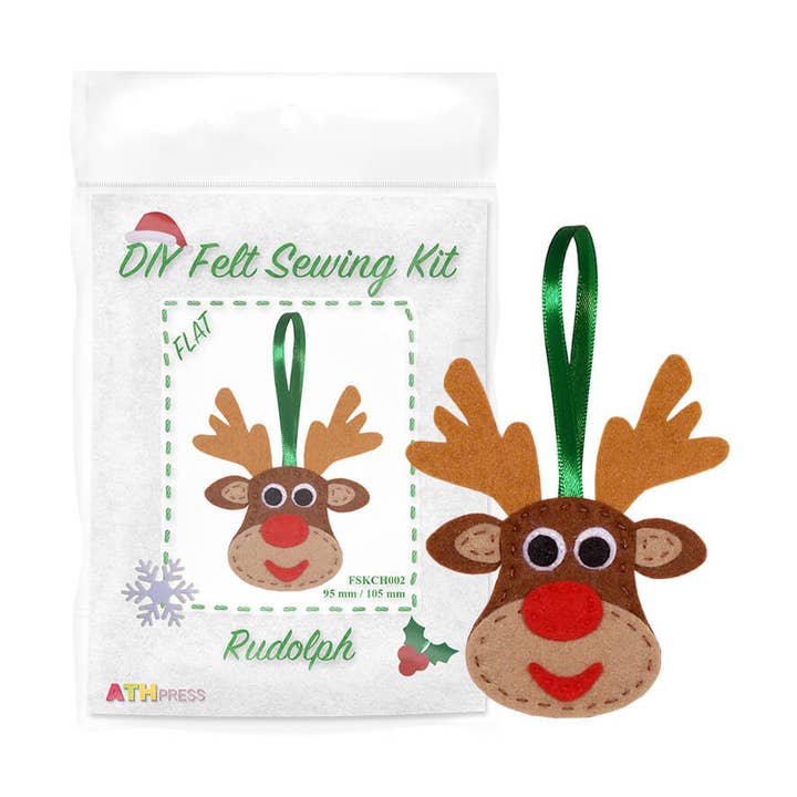 Doe-het-zelf Knutselpakket – Vilt Naaikit | Rudolf het Rendier voor wholesale door ATHobby Do It Yourself
