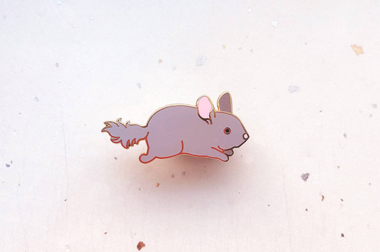 Alum and Ink - Wholesale Lapel Pin/Button - Chibi Chinchilla Enamel Pin8