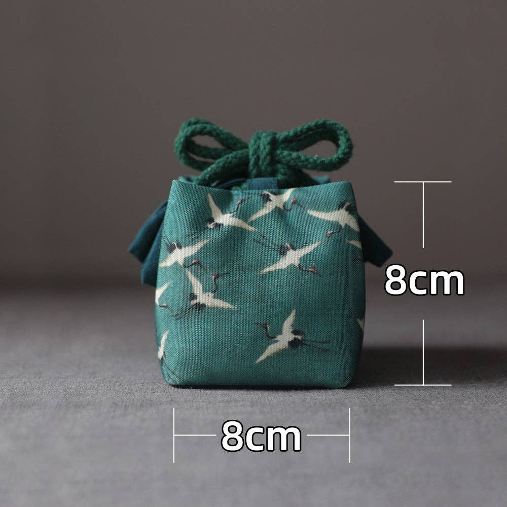 Gohobi （We cover U.S. import duties） - Wholesale Storage Bag - Gohobi Birds Mountains Rivers Teaware Storage Travel Bag Shifuku31
