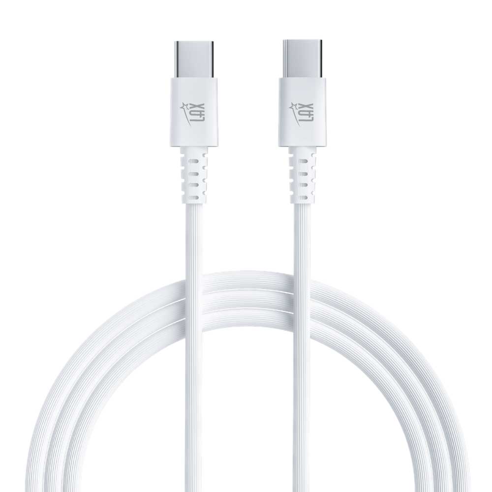 LAX Gadgets - Wholesale Charging Cable - Durable Cables USB-C to USB-C - 6 Feet -Retail Pack0