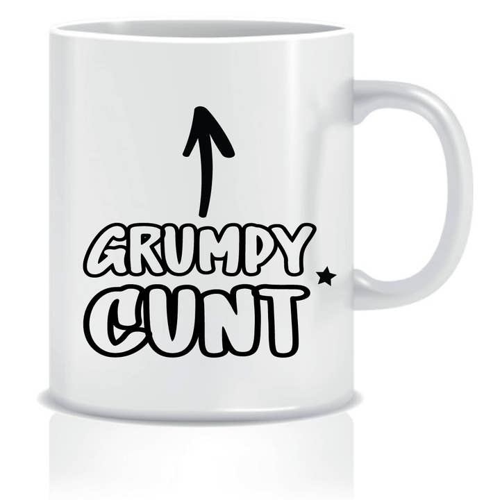 Cheeky Chops Cards & Wanky Candles - Wholesale Coffee Mug - Grumpy Cunt Rude Coffee Mug