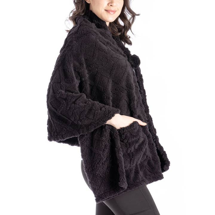 DM Merchandising - Wholesale Poncho - Women's - The Coziest Blanket Wrap by Hello Mello Open Stock