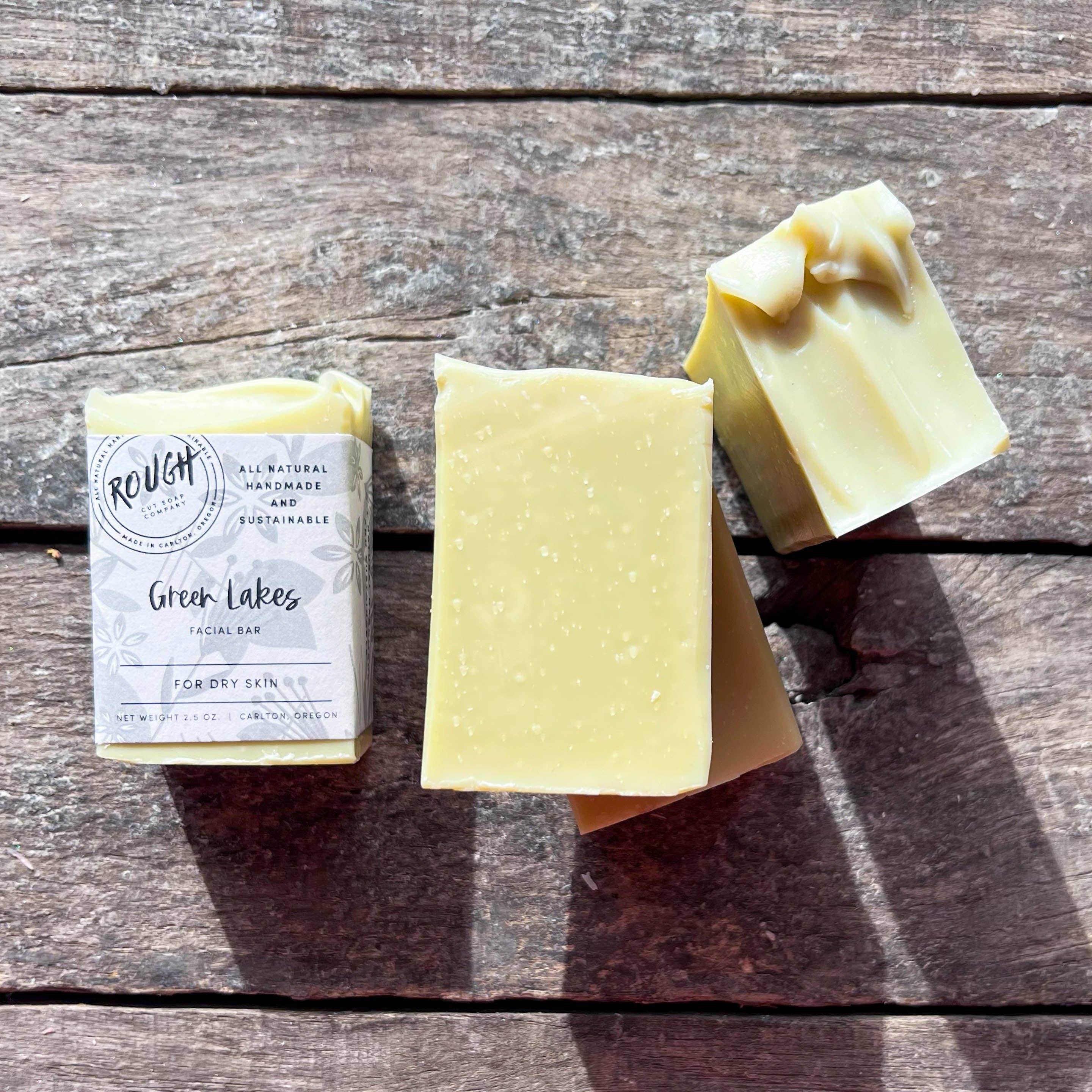Rough Cut Soap and Sundries - Wholesale Bar Soap - Green Lakes - Facial Bar1