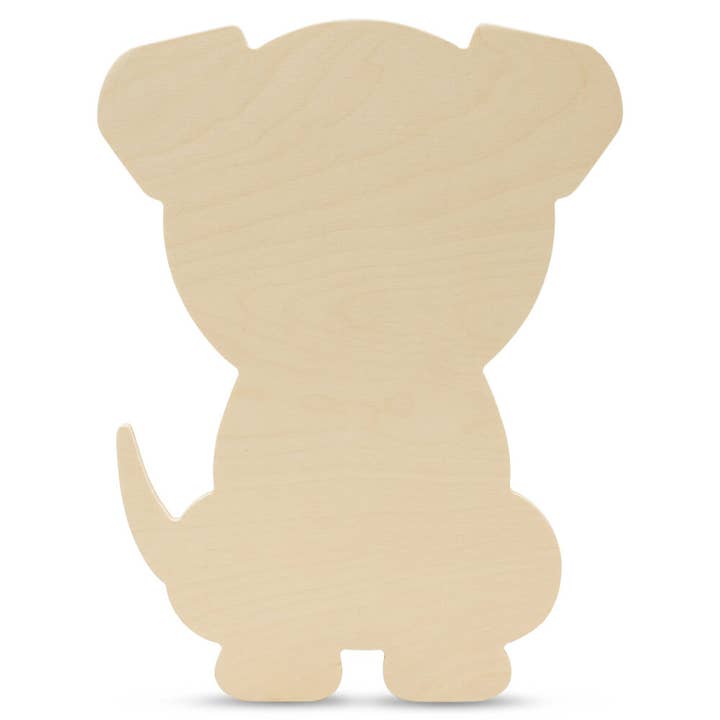 12" Wood Dog/Puppy Cutout for wholesale by Woodpeckers Crafts