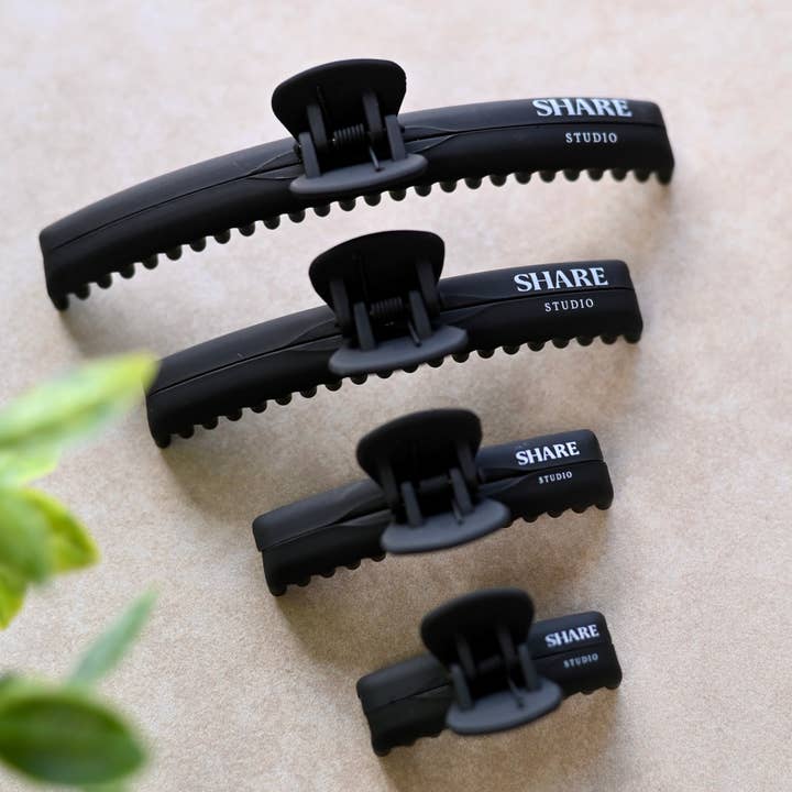 Share Studio - Wholesale Hair Clip - Women's - Black Mega Hold Claw Clip