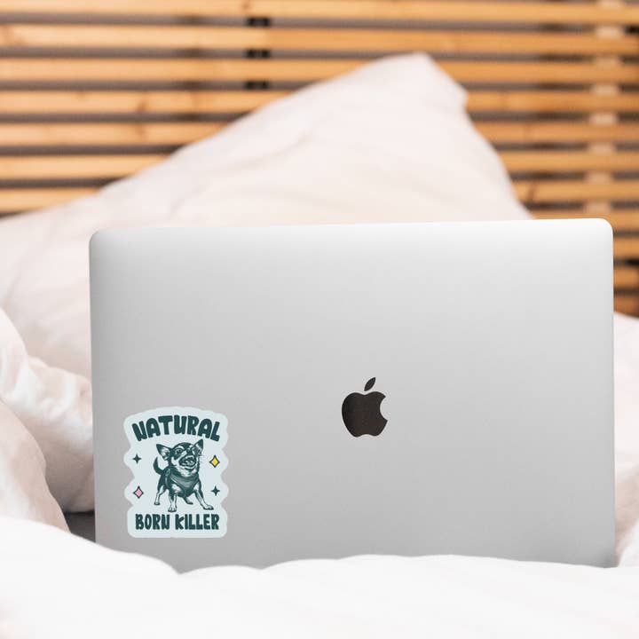 Yarnival - Wholesale Sticker - Natural Born Killer Sticker - chihuahua, yipper, small dog2