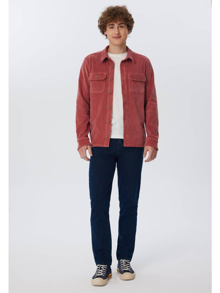 Leela Cotton - Wholesale Button Down Shirt - Unisex - 9233 Unisex Cordhemd3