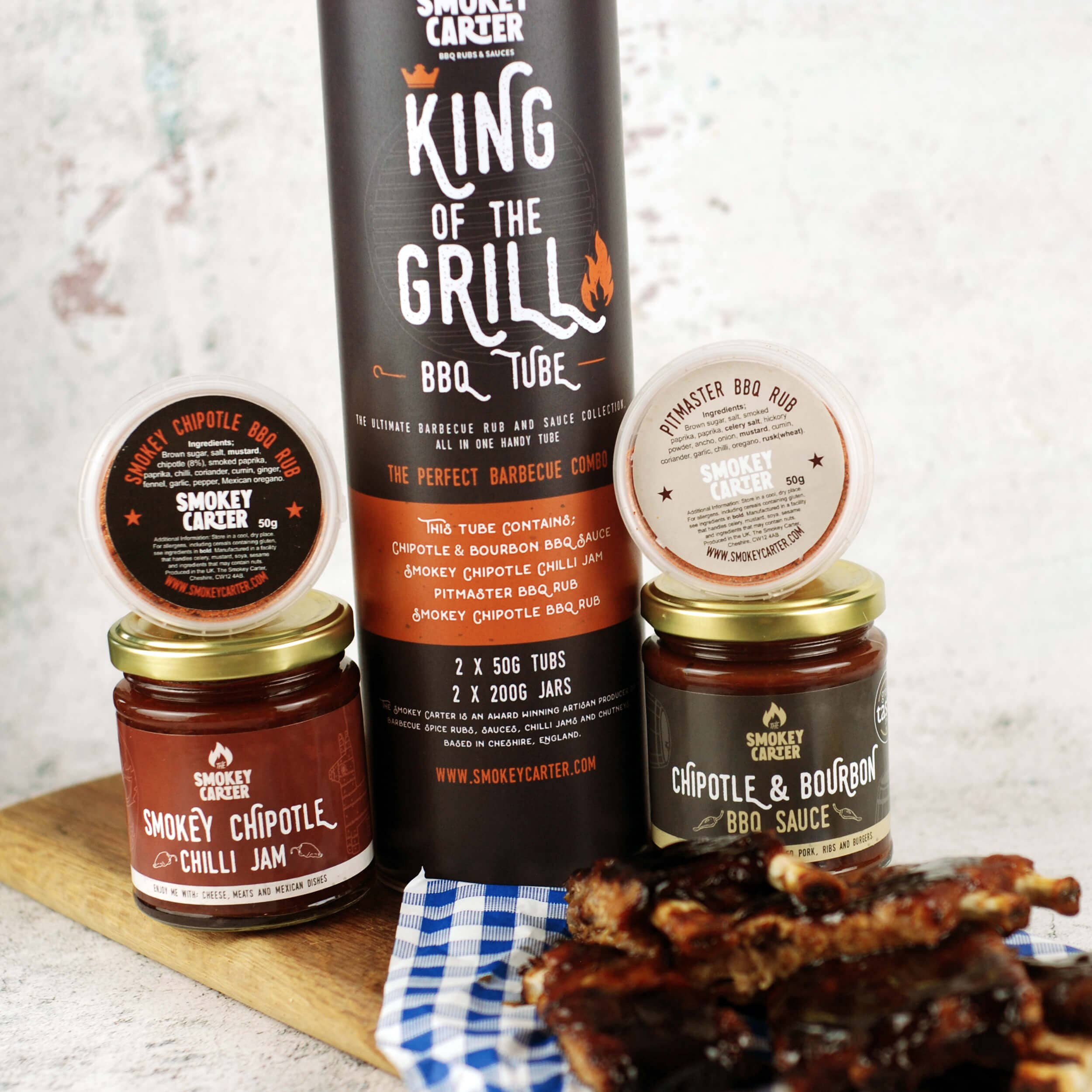 The Smokey Carter - Wholesale BBQ Sauce - King of the Grill BBQ Rub and Sauce Tube4
