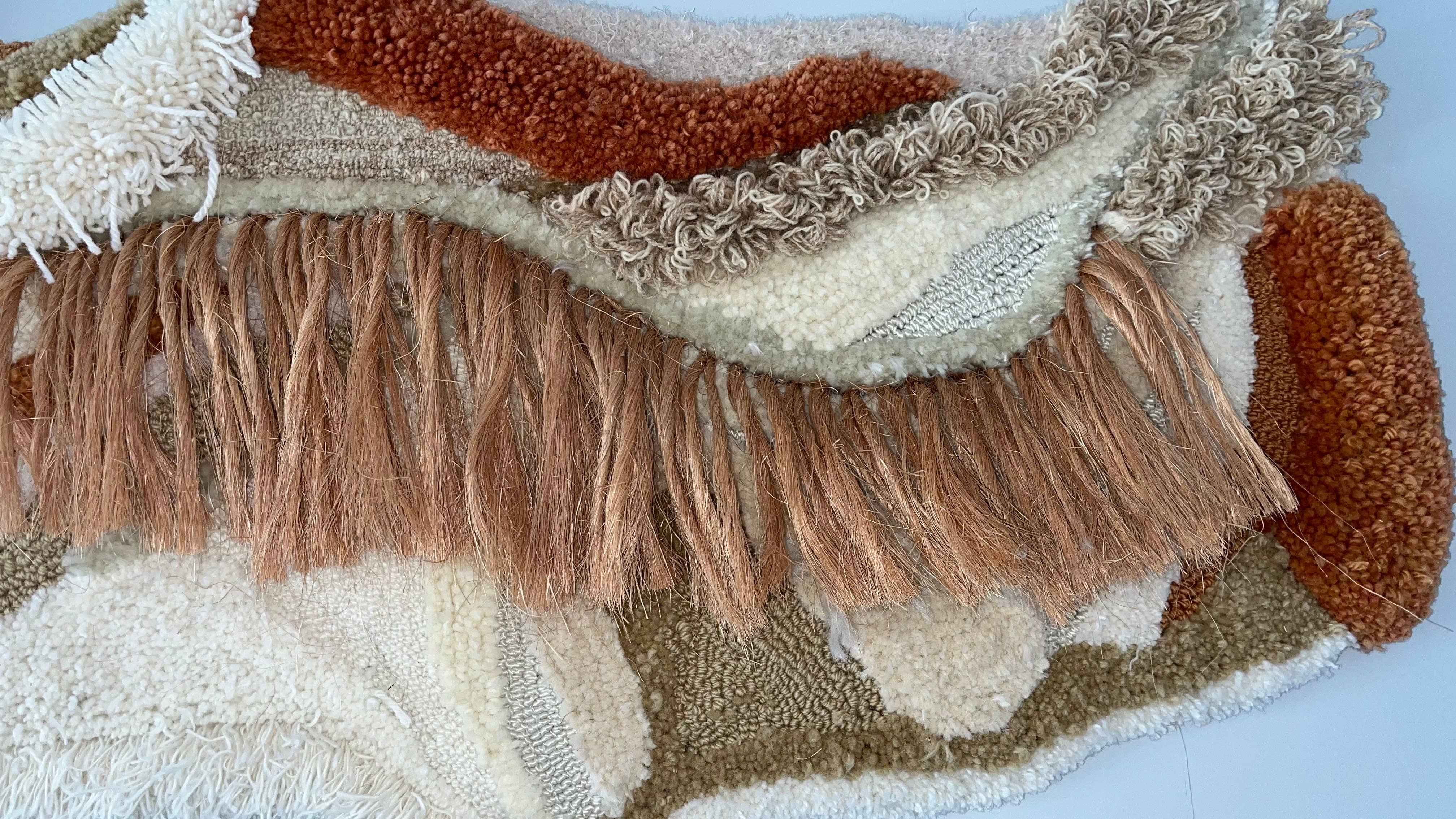 Josi Saboia fiber artist - Wholesale Wall Accent - Organic Terracotta Wall rug3