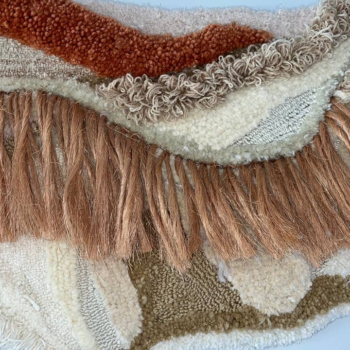 Josi Saboia fiber artist - Wholesale Wall Accent - Organic Terracotta Wall rug3