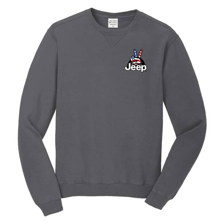 Sudadera Jeep® Wave Crew para hombre/unisex para venta al por mayor de Detroit Shirt Co.