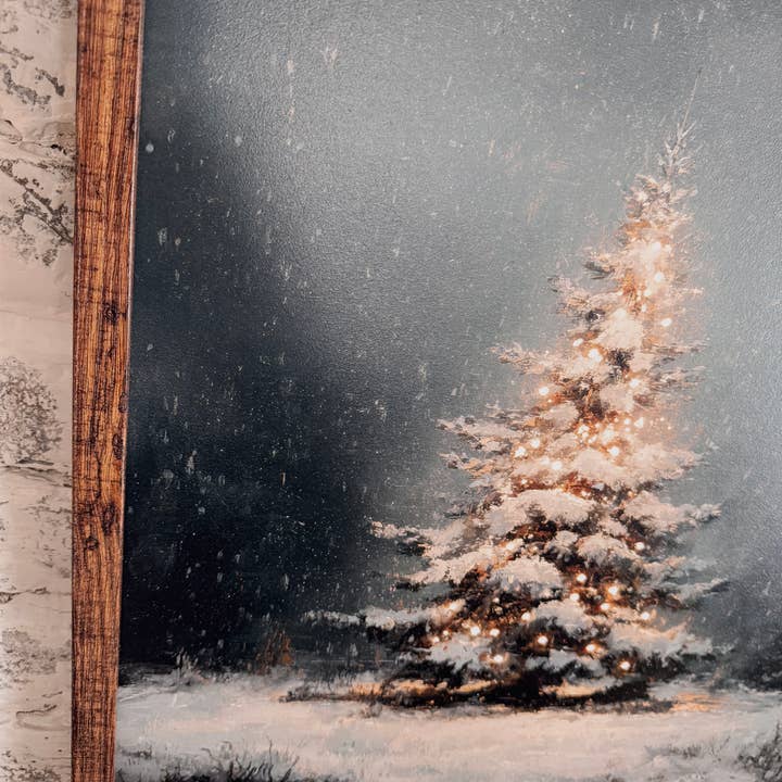 WillowBee Signs & Designs - Wholesale Sign - Moody Vintage Lit Up Christmas Tree4