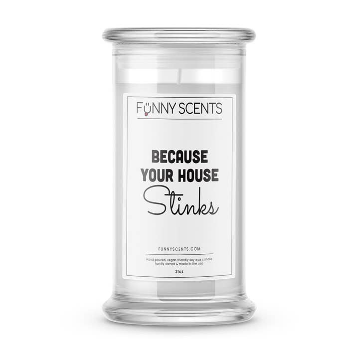 Eftersom ditt hus stinker roliga ljus för wholesale av JewelryCandles.com