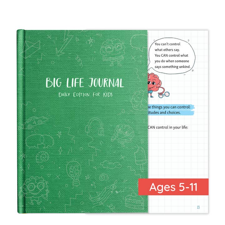 Big Life Journal – wholesale Journal och dagbok – Barn – Big Life Journal - Daglig Utgåva | Barn SEL Arbetsbok | Grön