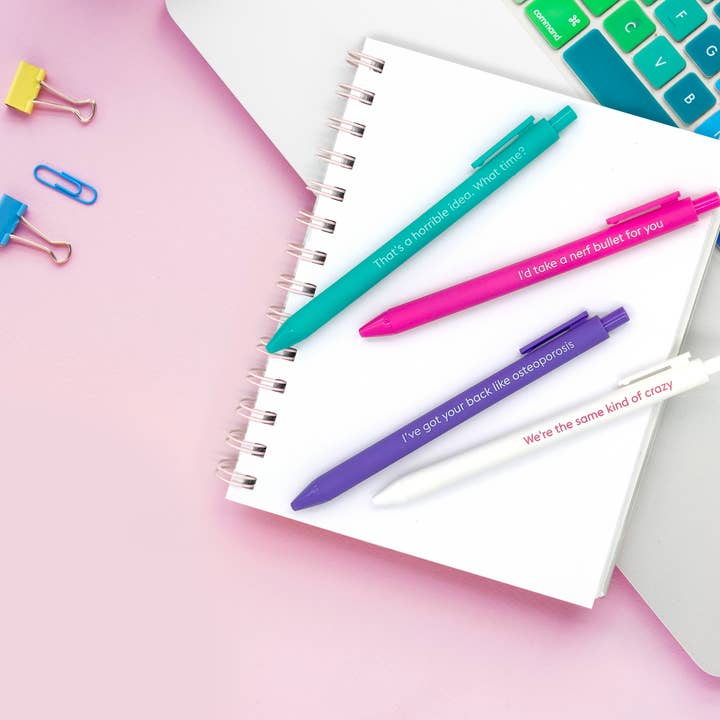 SNIFTY - Wholesale Pen - SAME KIND OF CRAZY - QUOTABLE GEL PEN SET