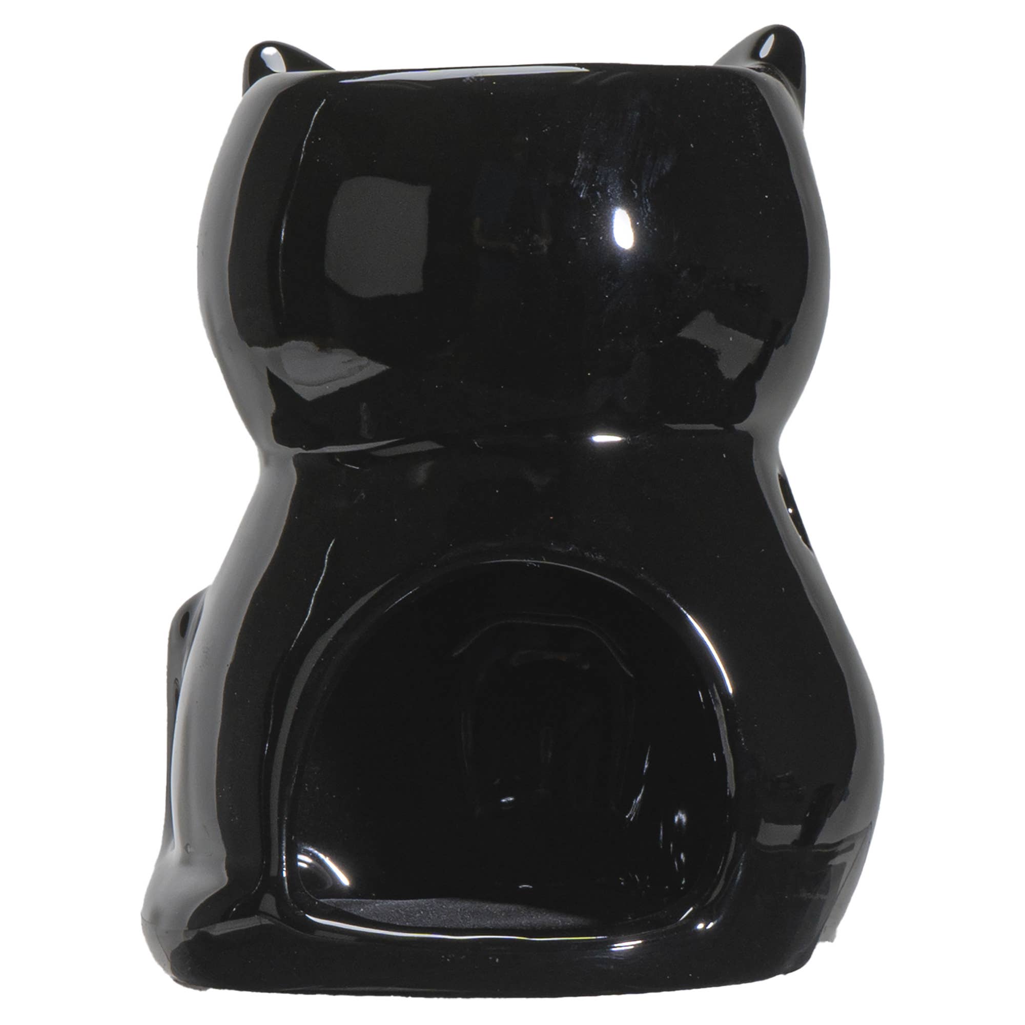 Pacific Trading - Wholesale Oil Warmer - Shiny Black Cat Oil Burner2