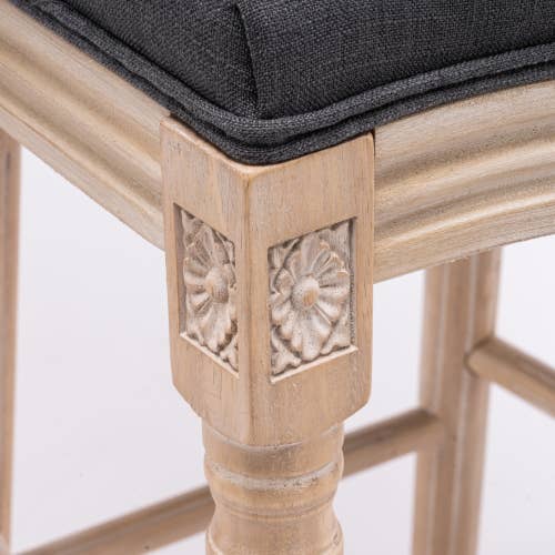 VTNG50 - Wholesale Stool - French Country Wooden Upholstered Barstools , Set of 220