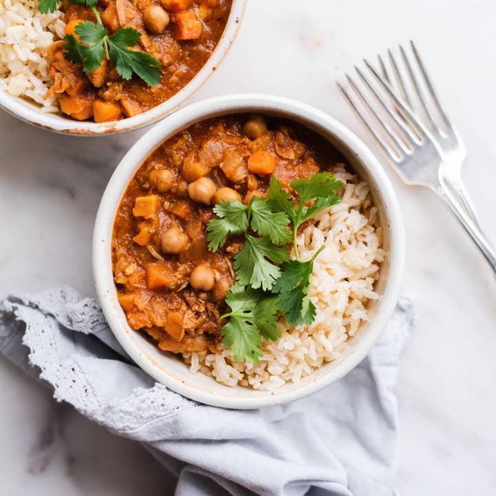 It's Souper - Vente Soupes - Ragoût de poulet marocain et pois chiches