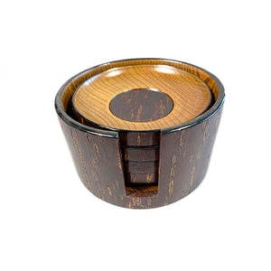 Cherry Bark Coaster Set/4. #PT-219 for wholesale by World Treasure Trading