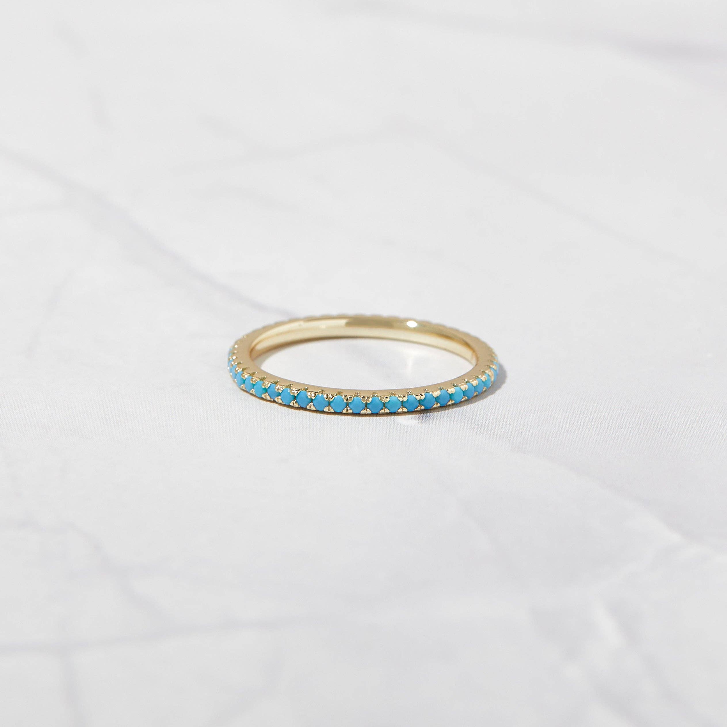 Sami Jewels - Vente Bague avec plusieurs pierres - Bague Turquoise Eternity