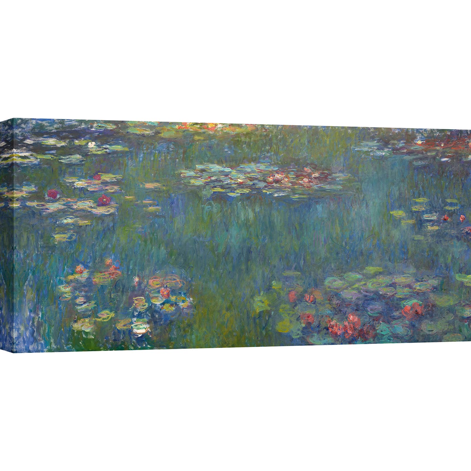 Selected Artworks Italia - Wholesale Canvas Art - Impressionism Painting: Monet, Water Lilies, Green Reflections2