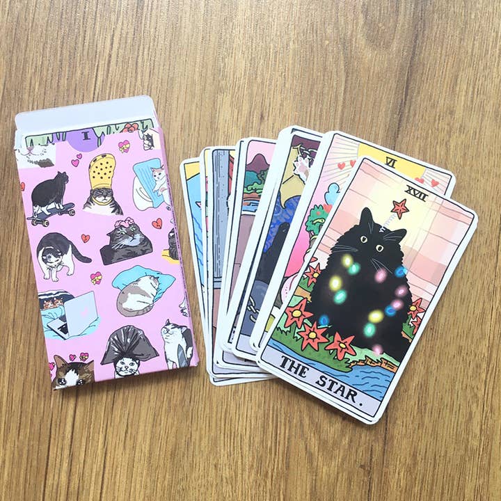 Chonky Goods by Ping Hatta. Studio - Wholesale Tarot Cards - The Original Cat Meme Tarot Deck 22 Major Arcana4