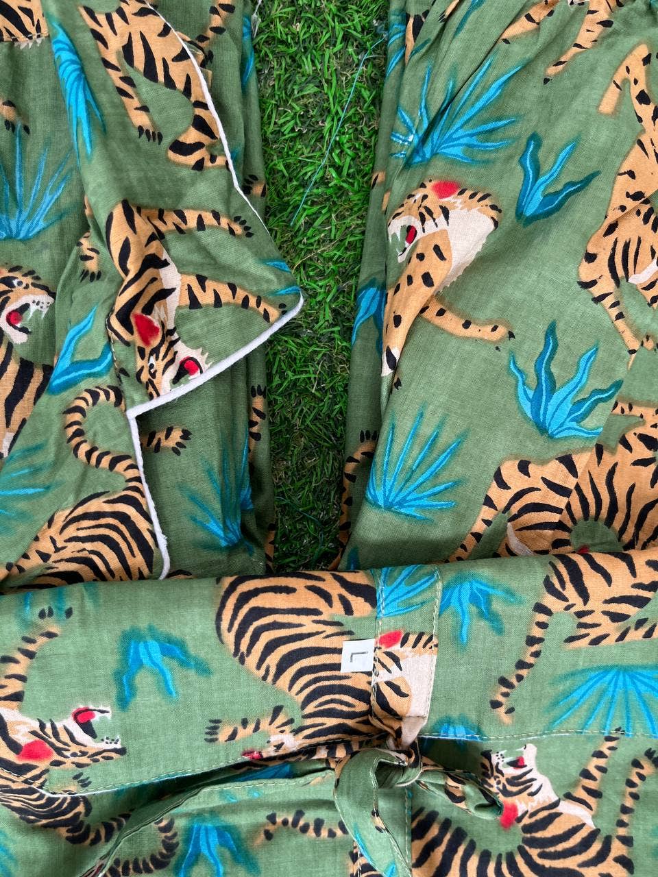 bhavnas boutique - Wholesale Sleepwear Set - Women's - Tiger Printed Pant And Shirt Set Cotton Night Suit PJ Sets2