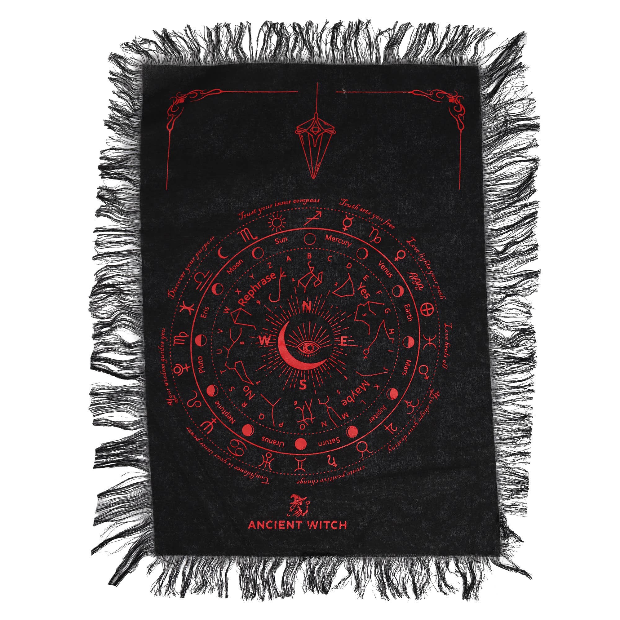Ancient Wisdom - Wholesale Tablecloth - Ancient Witch Pendulum Divination Cloth5