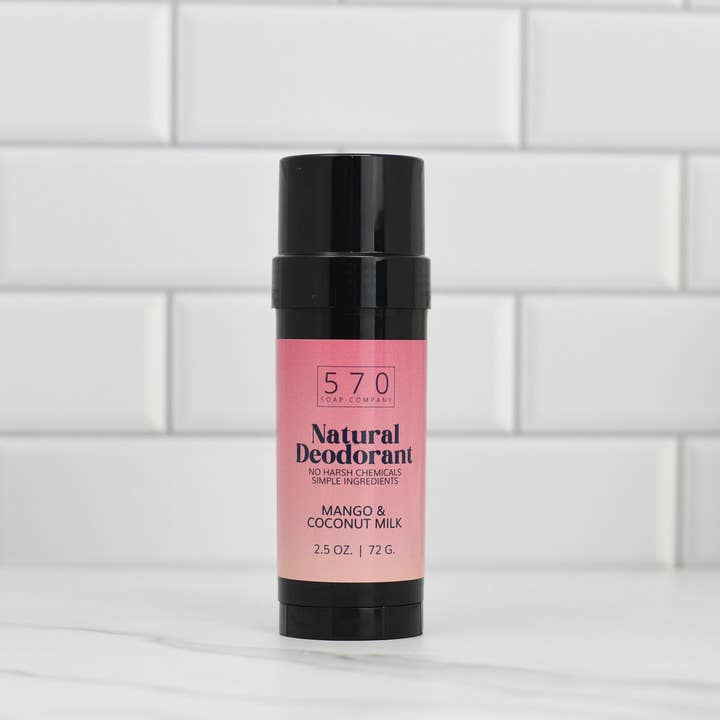 Natural Deodorant - Mango & Coconut Milk - Stay Fresh Naturally - VEGAN Formula for wholesale by 570 Soap Company