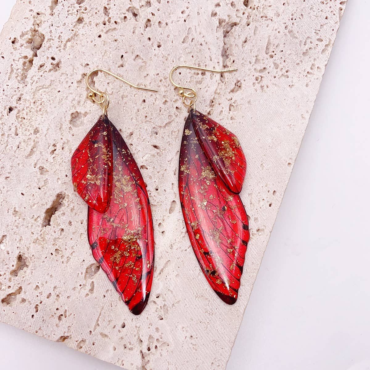 Mio Queena – wholesale Dangle earrings – Gradient Cicada Wings Butterfly Wings Earrings21
