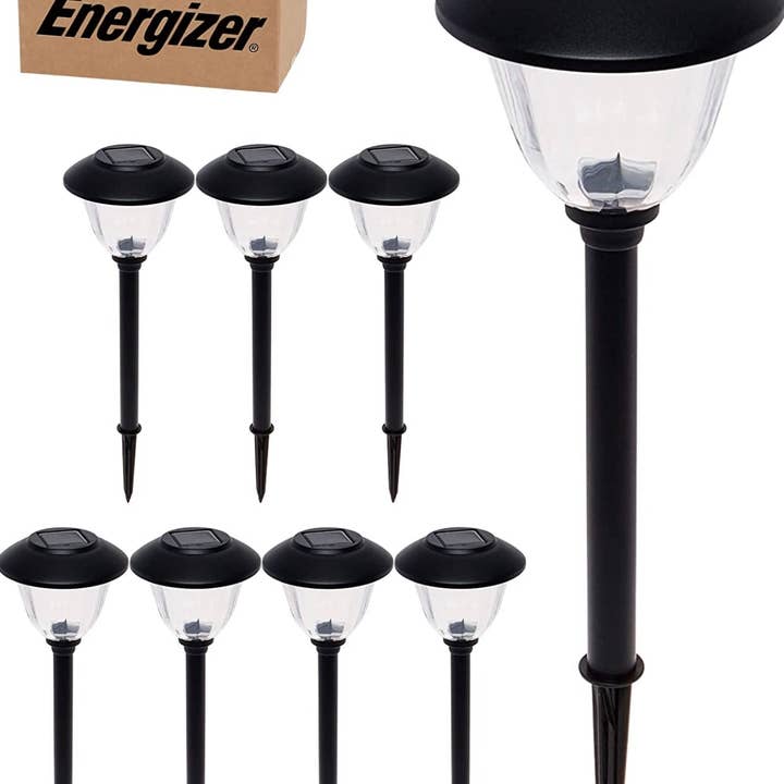 OutdoorSolarOutlet – wholesale Outdoor/lawn light – Energizer 8 Pack Solar Pathway LED Lights Outdoor-Stainless Steel 15 Lumen17