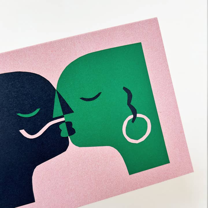 Cait McEniff - Vente Cartes de déclaration d'amour - Carte de vœux Kiss #12