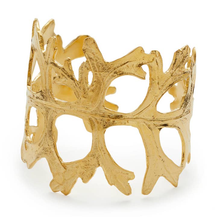 Pulsera de brazalete de oro de 14 quilates Courtenay para venta al por mayor de Laura Elizabeth