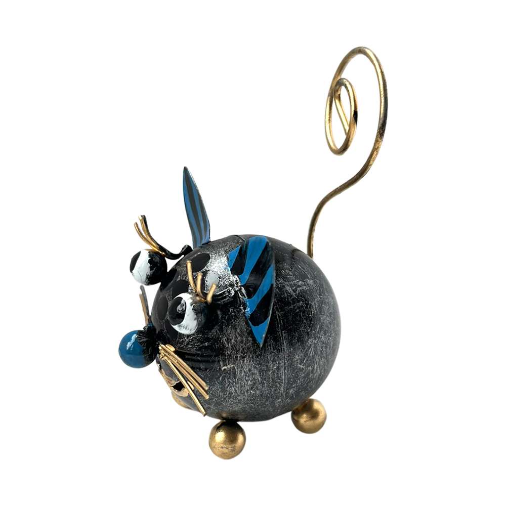 VIE - Venta al por mayor Figura decorativa - Extravagante animal de cola rizada de metal, aproximadamente 8 x 7 x 4 cm16