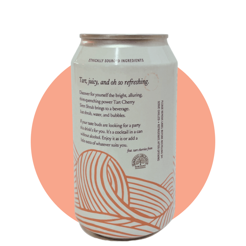 Siren Shrub Company LLC - Wholesale Soda/Carbonated Drink - Tart Cherry Sparkling Shrub (4 PK)1