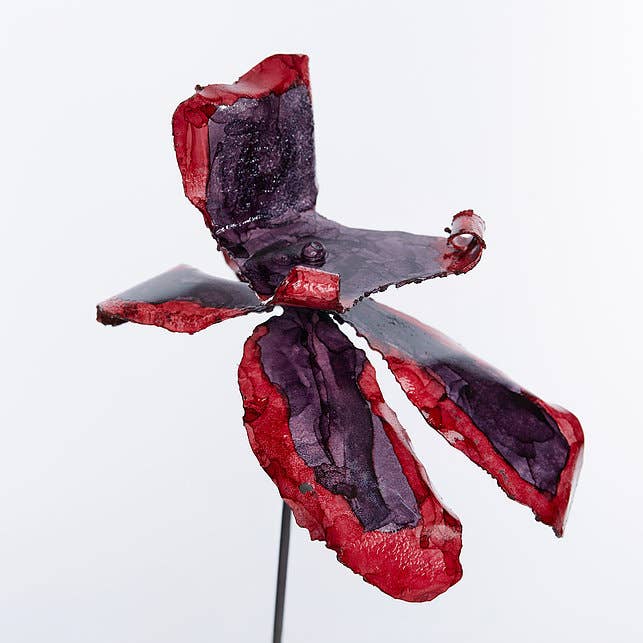 Bobbianne's Flowers - Vente Fleurs artificielles - Orchidée Rouge Violet2