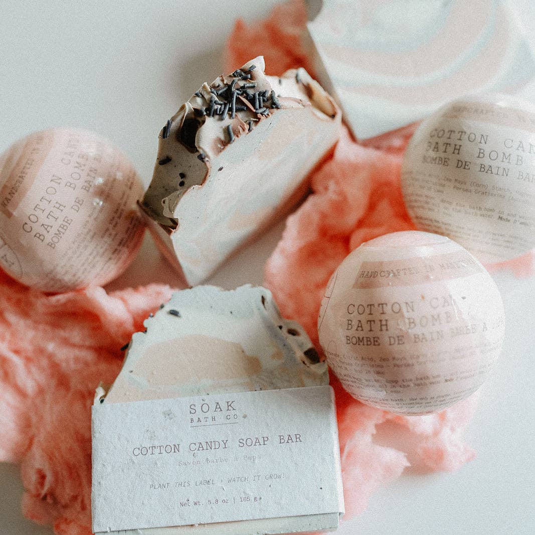 SOAK Bath Co - Wholesale Bath Bomb/Fizz - Cotton Candy Bath Bomb - Made in Canada1