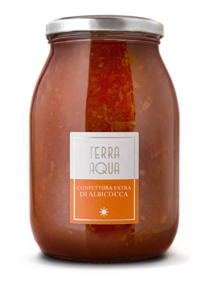 Confettura Extra di Albicocca Pinkot |Peso Netto 1200g| per la vendita all'ingrosso da parte di Terra Aqua