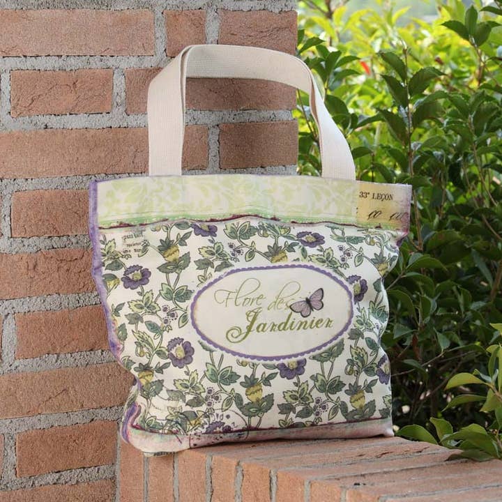 B&P Italia - Wholesale Tote Bag - Women's - Durable fabric bag printed with floral decorations12