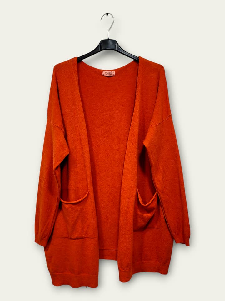 C'MELODIE - Wholesale Cardigan - Women's - Plus Size - Oversized Cardigan with Pockets4