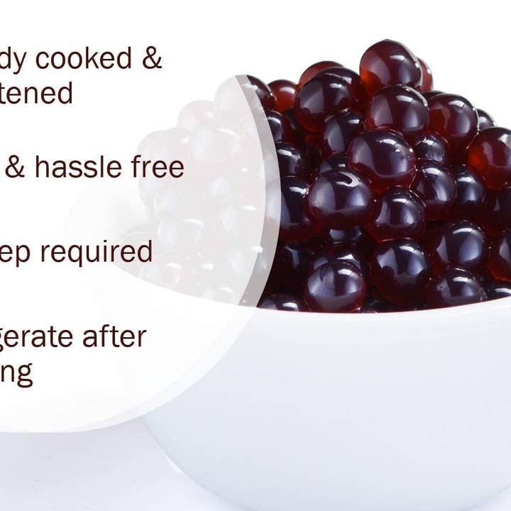 Syruvia - Wholesale Beverage Mix - 1 LB Blueberry Flavored Popping Boba2