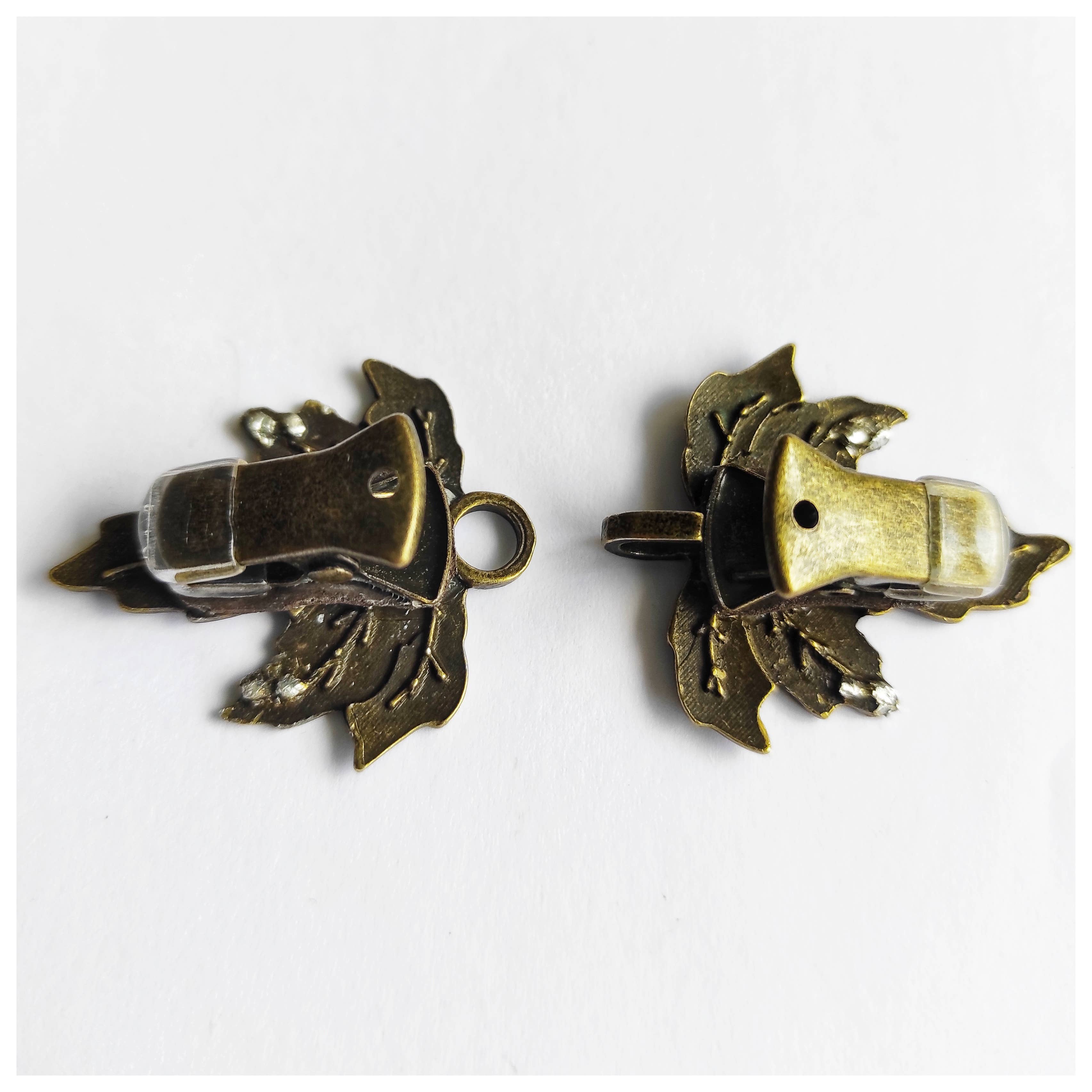 Cristina SJ creative shop - Vente Broches - Broche feuille de cuivre pour vestes sans boutons, ponchos, châle5