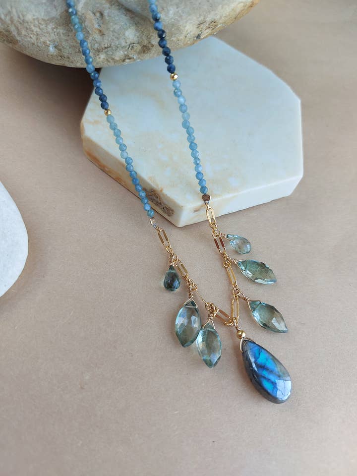 Labradorit, turmalin og topas for engroshandel hos AVAASI