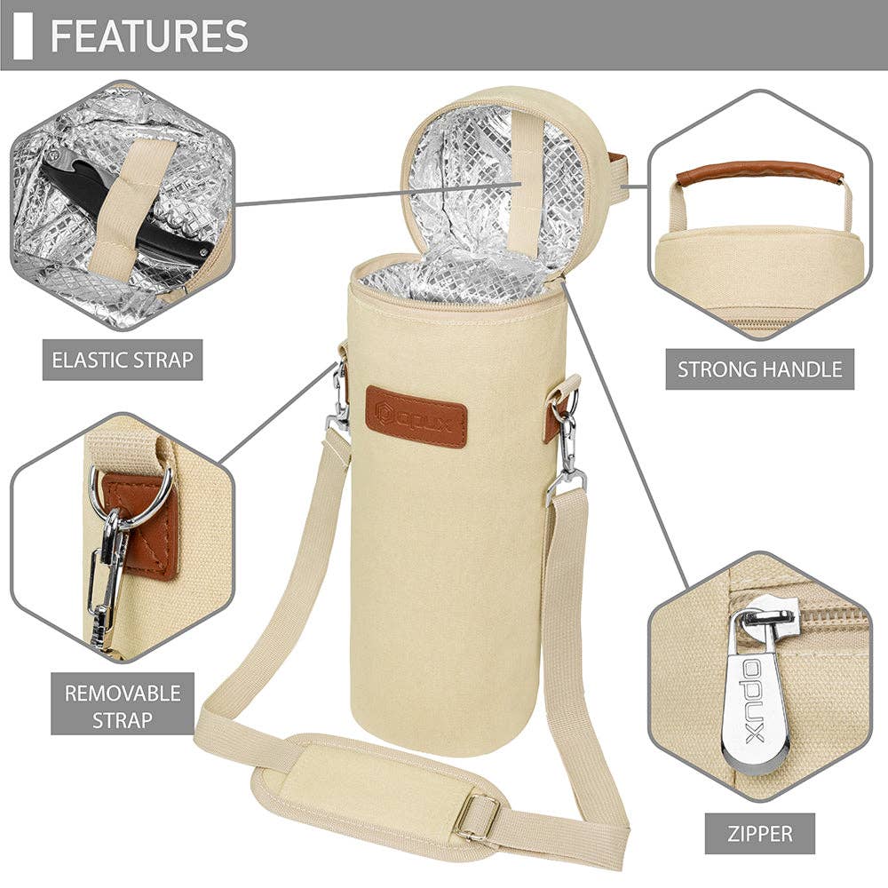 OPUX - Wholesale Wine Tote - 1 Bottle Wine Carrier Bag19