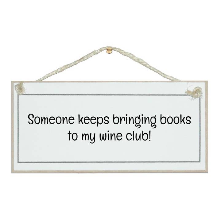 Boeken voor mijn wijnclub! Borden drinken voor wholesale door Crafty Clara