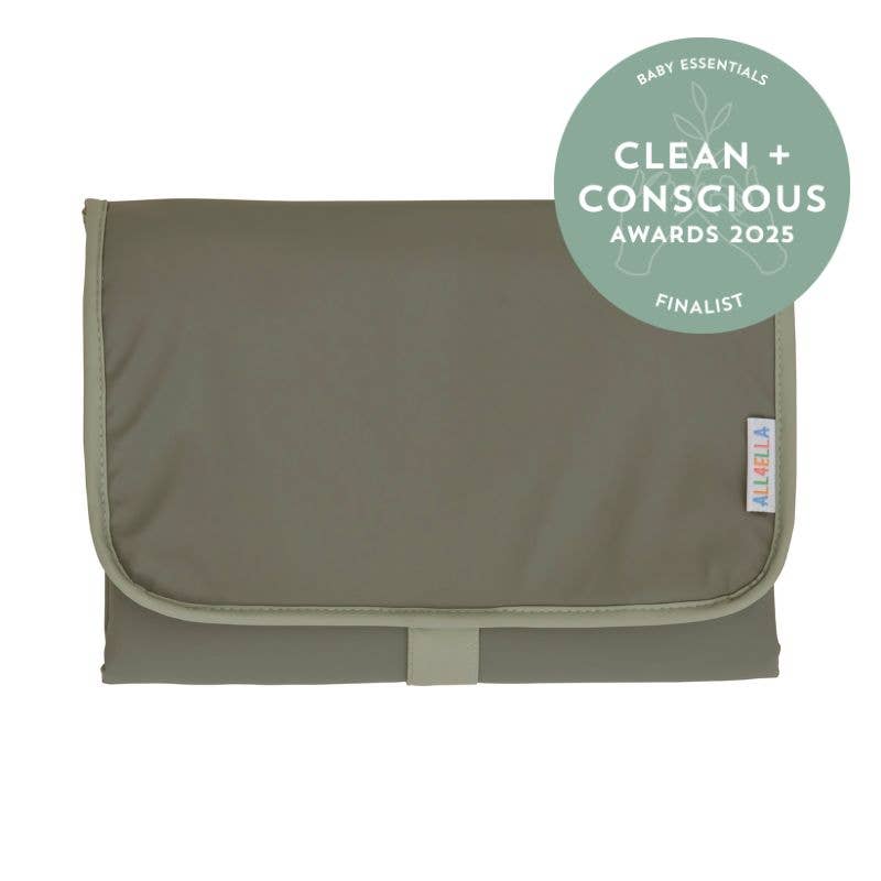All4Ella - Wholesale Diaper Bag - Baby - Recycled Changing Wallet - Sage