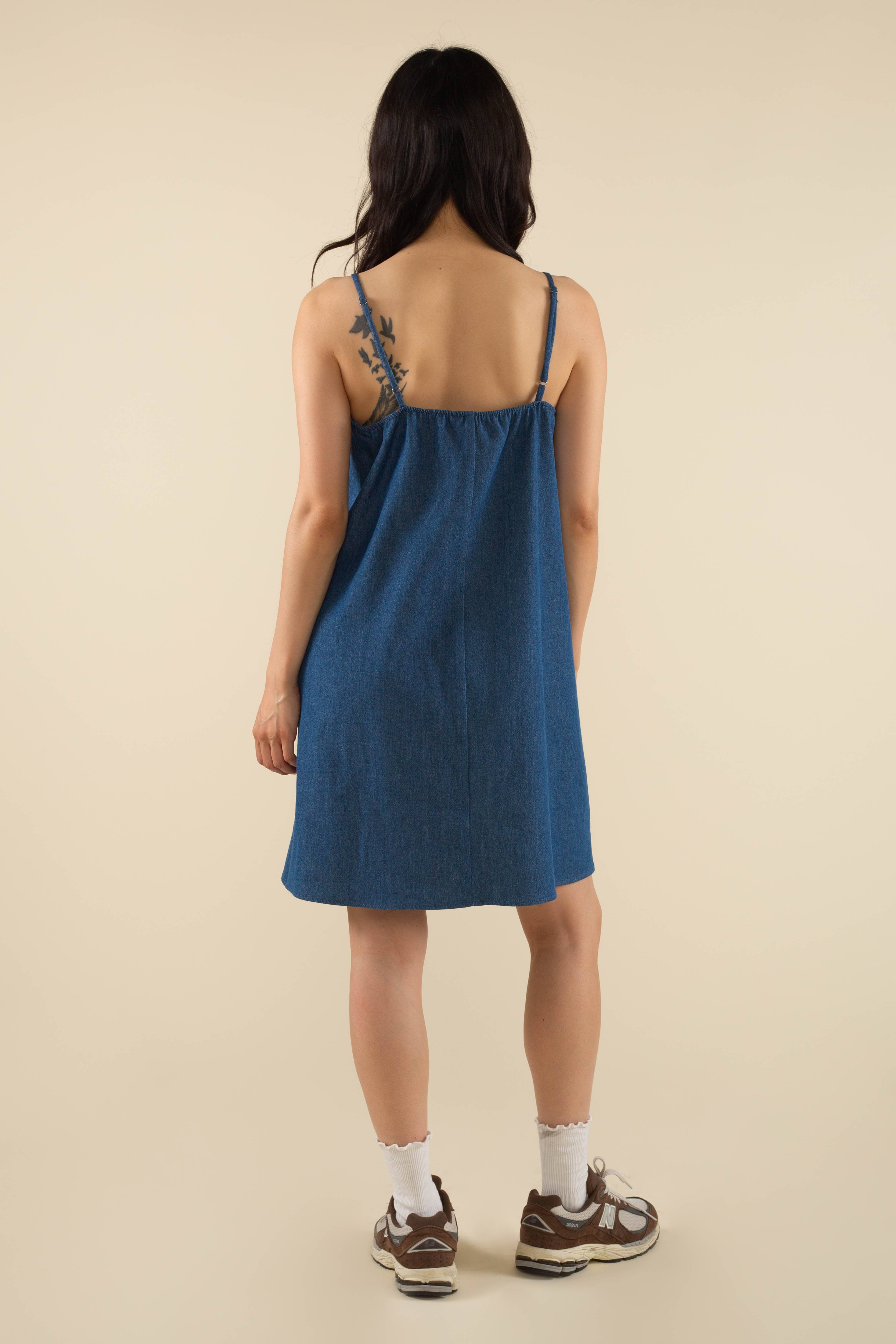 NLT – wholesale Dress – Women's – Abbey Cotton Denim Mini Dress2