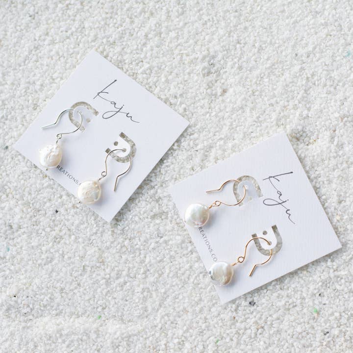 Kaju Creations - Wholesale Dangle Earrings - Pearl Hook Earrings7