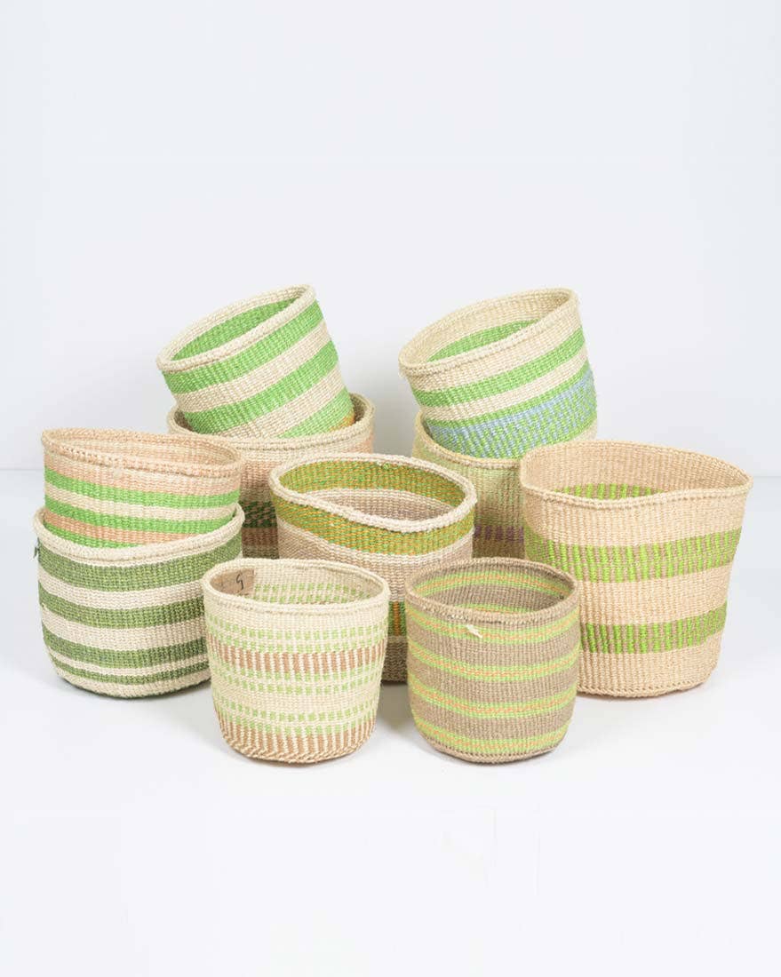 Crafts by Solid - Wholesale Basket - Handwoven Sisal Baskets - Colourful hues - XXS - XXL39