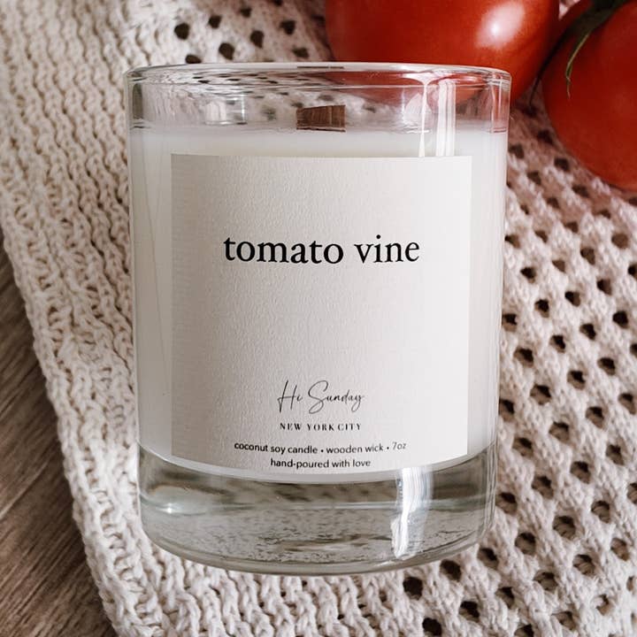 Hi Sunday Collective - Wholesale Jar/Filled Candle - TOMATO VINE0
